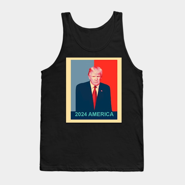 Donald Trump Hope poster 2024 Gifts Republican Conservative Tank Top by happy-printing